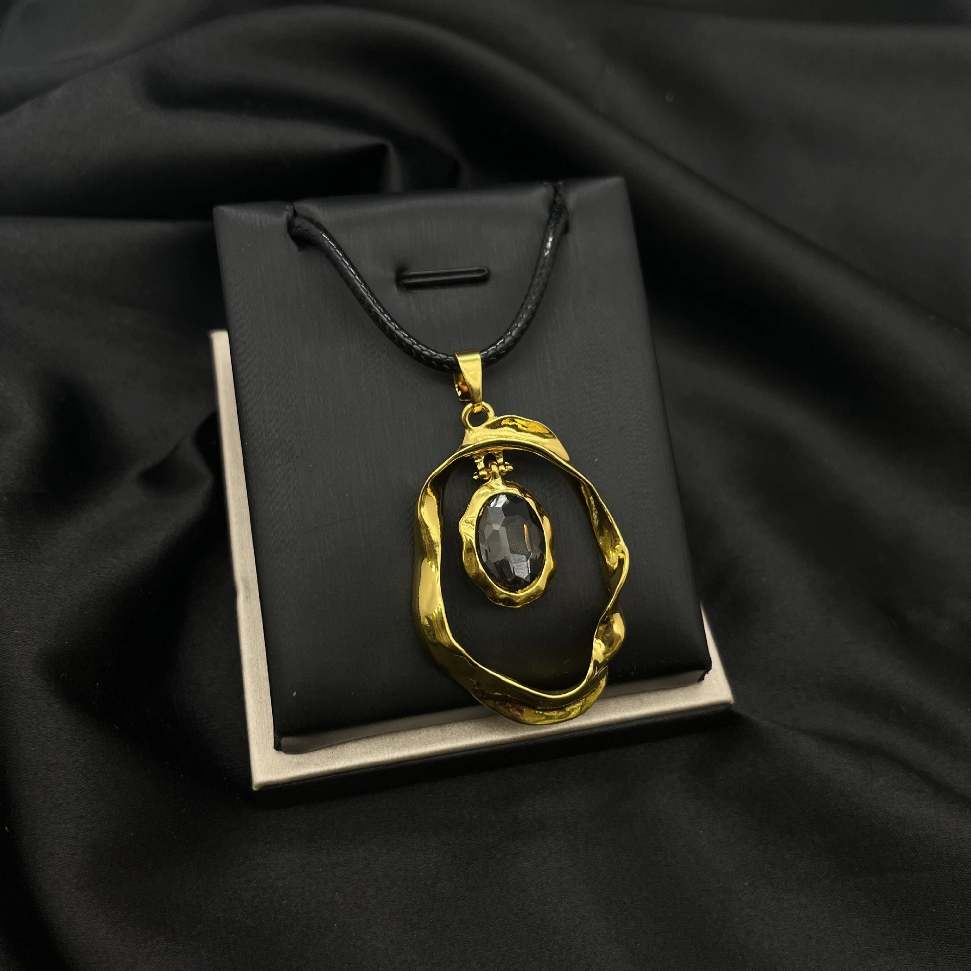 Wholesale Alloy Gold Plated Ring Necklace Set