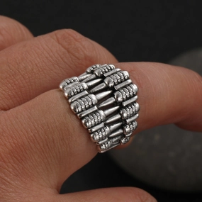 Wholesale Alloy Gothic Skull Teeth Vintage Punk Rock Rings