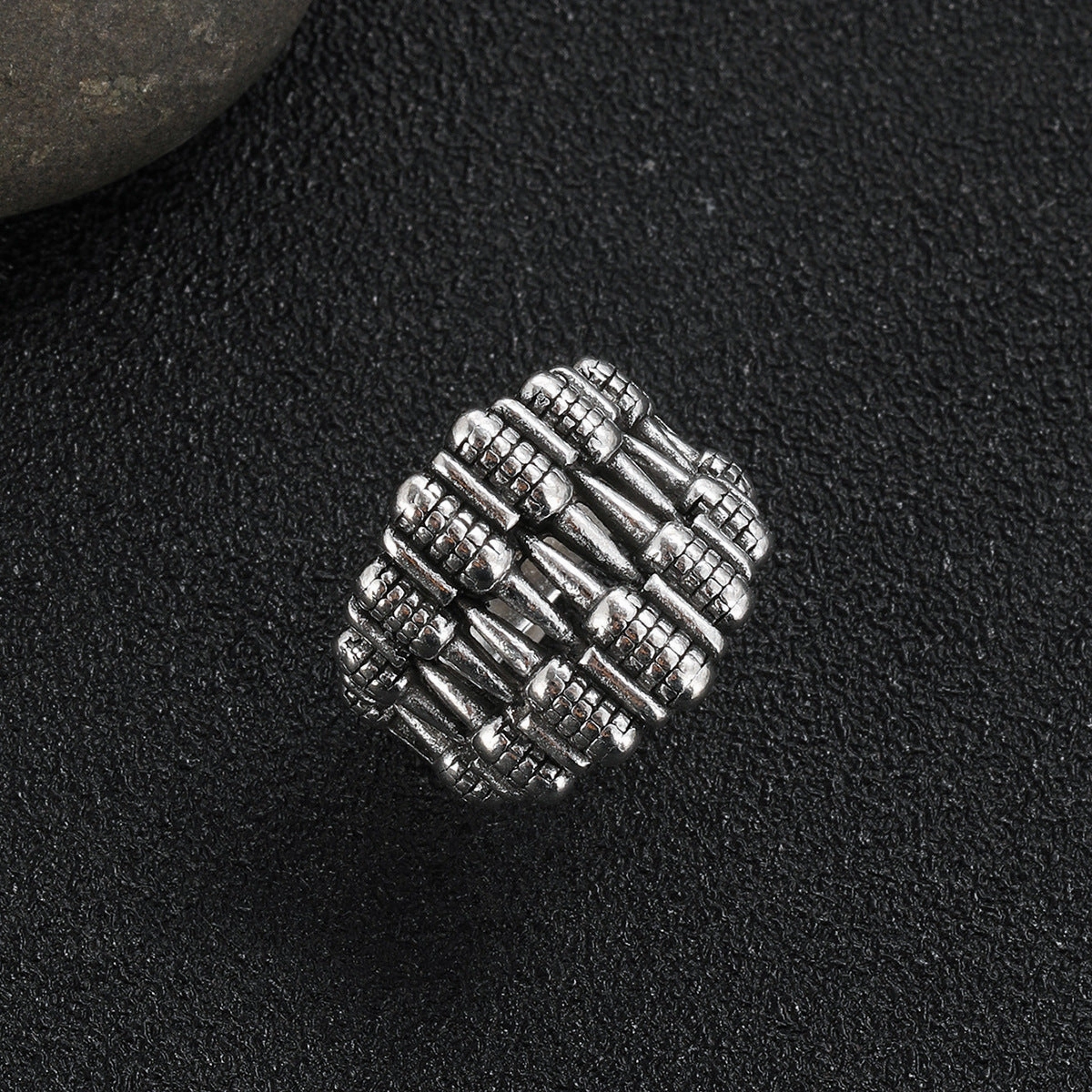 Wholesale Alloy Gothic Skull Teeth Vintage Punk Rock Rings