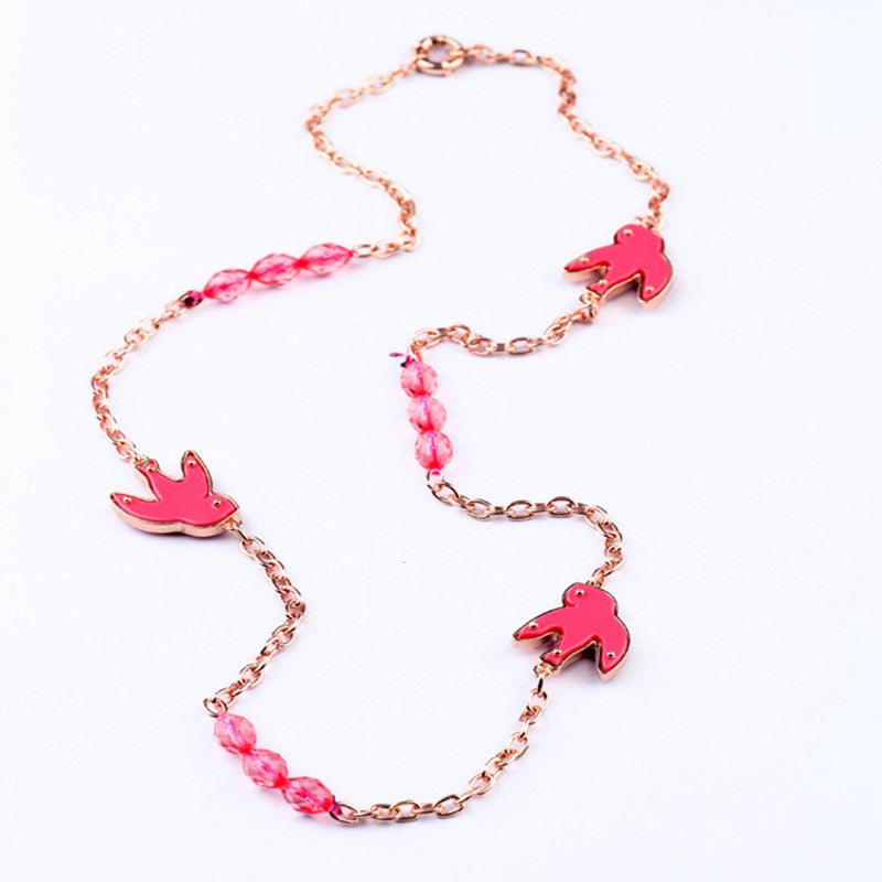 Wholesale Alloy Hollow Flower Pendant Necklace