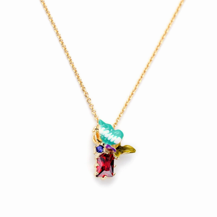 Wholesale Alloy Hollow Flower Pendant Necklace