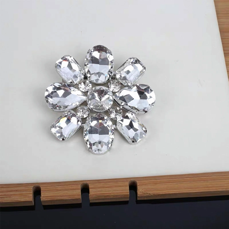 Wholesale Alloy Large Crystal Flower Necklace