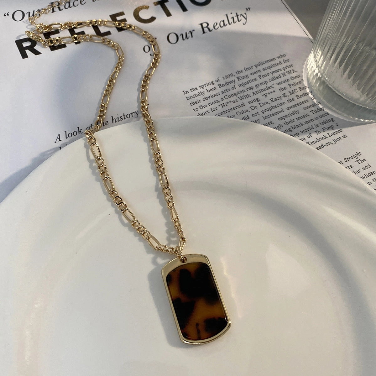 Wholesale Alloy Leopard Pendant Necklace