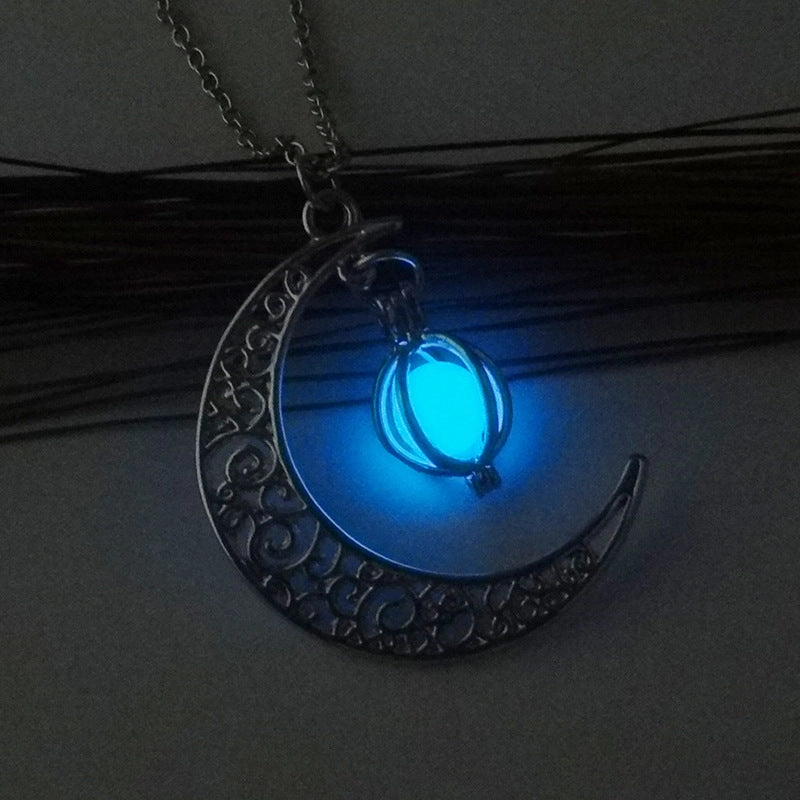 Wholesale Alloy Luminous Hollow Necklaces