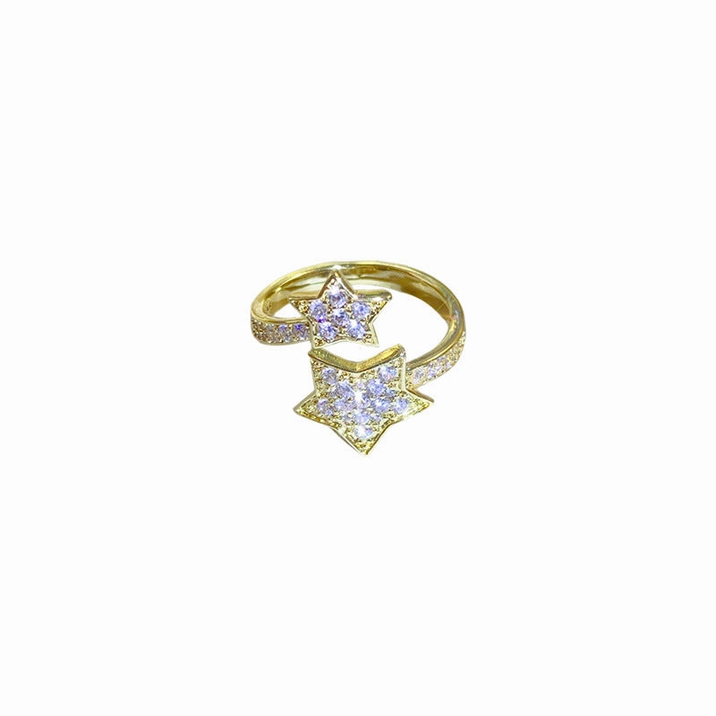 Wholesale Alloy Micro Diamond Pearl Open Ring