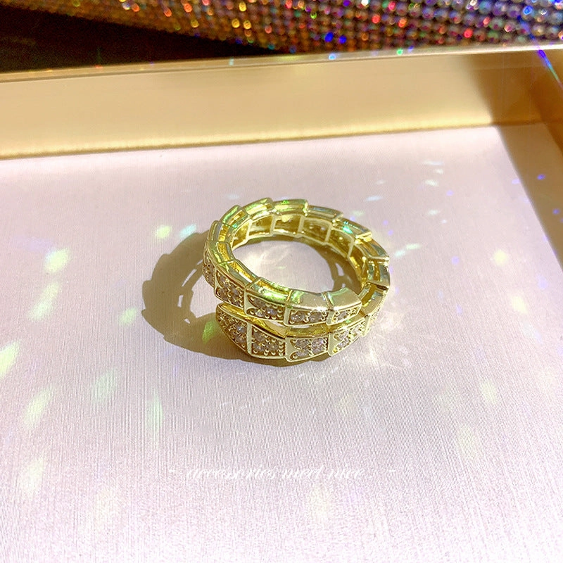 Wholesale Alloy Micro Diamond Pearl Open Ring