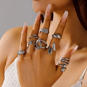 Wholesale Alloy open ring women's French retro ring