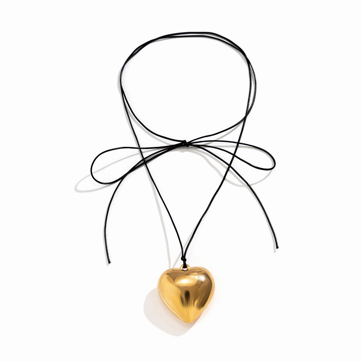 Wholesale Alloy Pull Adjustable Wax Line Love Pendant Necklace