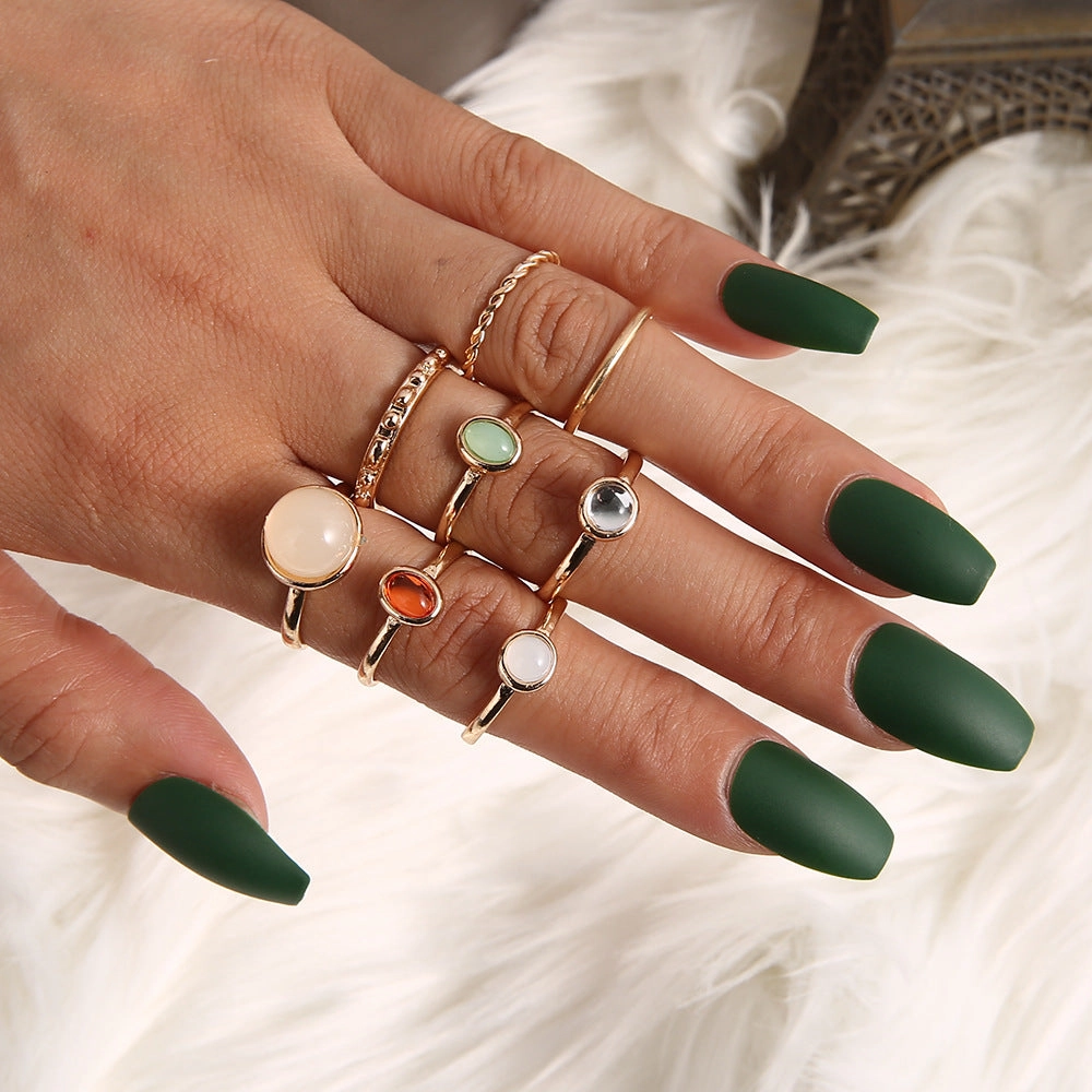 Wholesale Alloy Ring 8 Piece Set