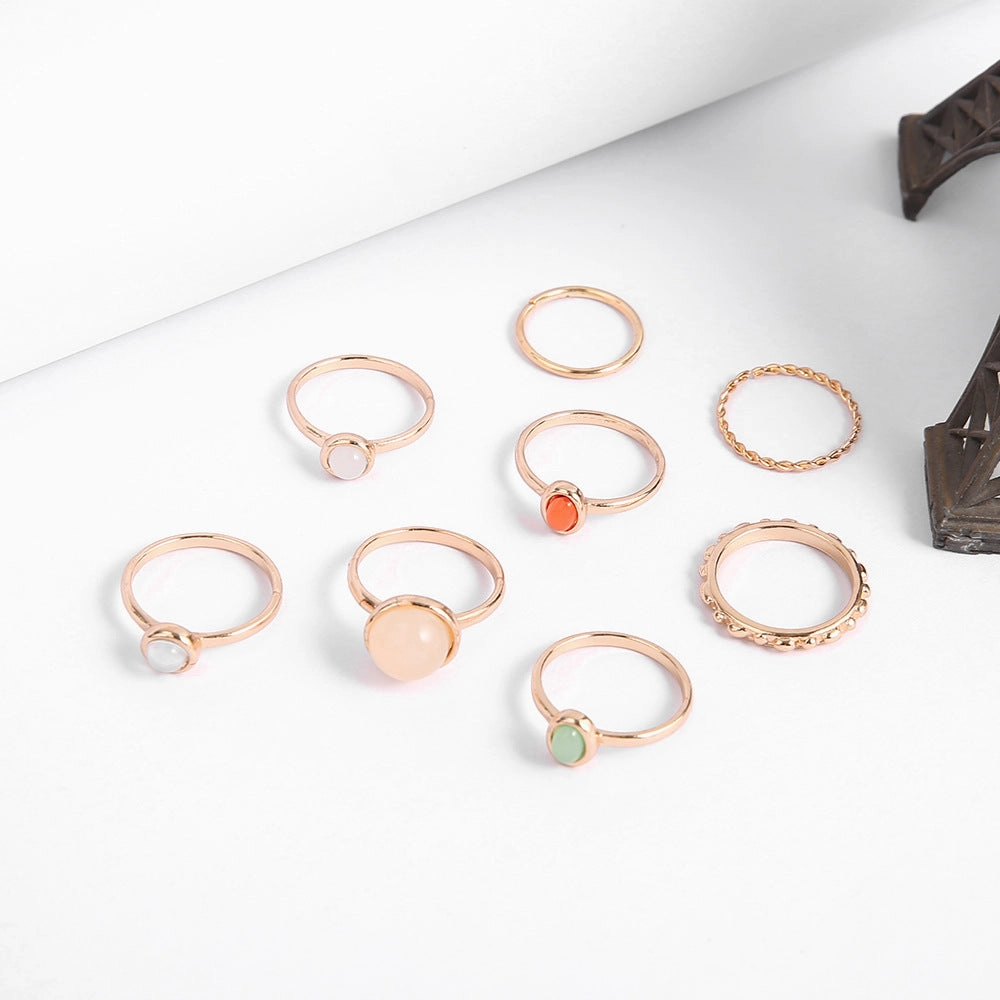 Wholesale Alloy Ring 8 Piece Set