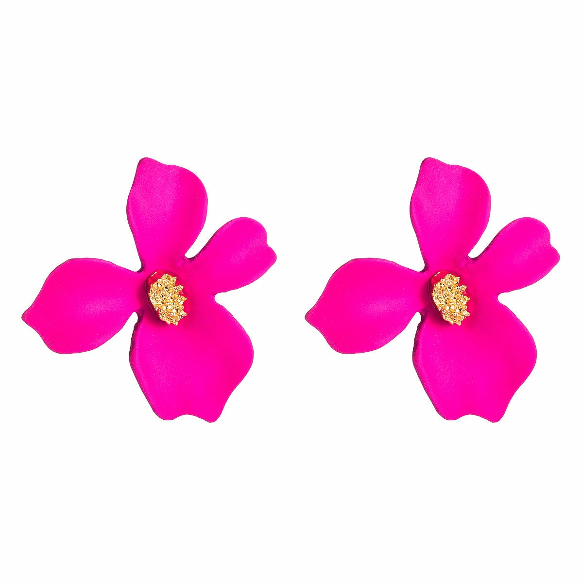 Wholesale Alloy Small Fresh Petals Earrings