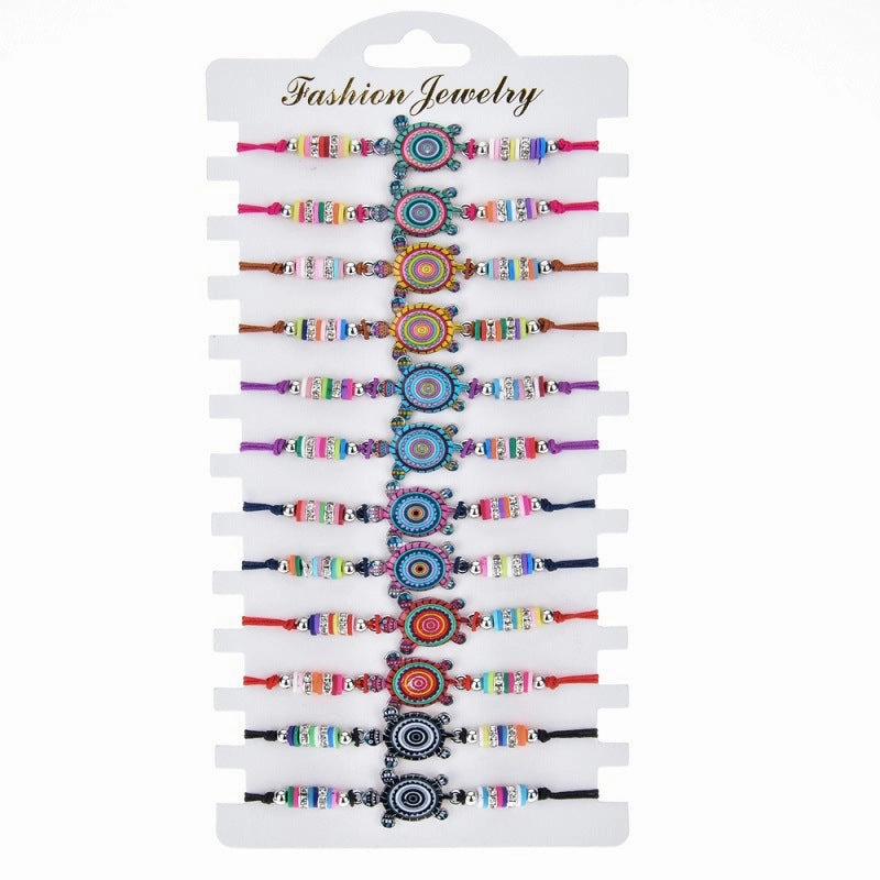 Wholesale Alloy Soft Pottery Animal Woven Bracelet