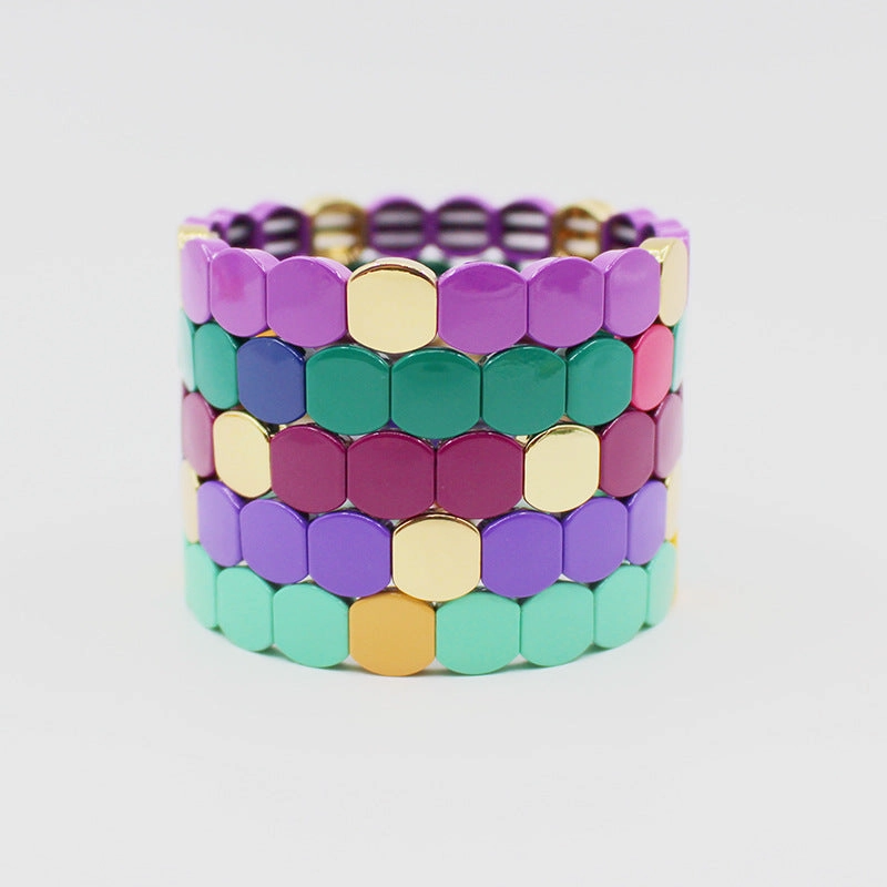 Wholesale Alloy Spray Painted Bracelets