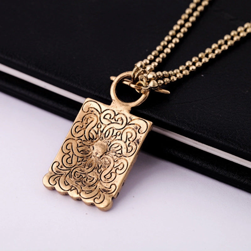 Wholesale Alloy Square Necklace