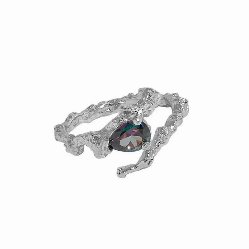 Wholesale Alloy Three Piece Set of Gemstone Rings