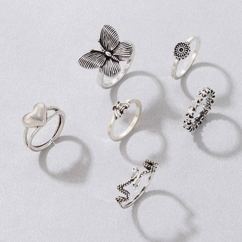 Wholesale Alloy Vintage Ring Set
