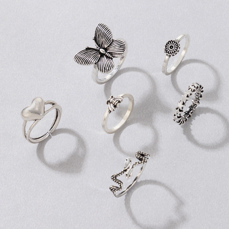 Wholesale Alloy Vintage Ring Set