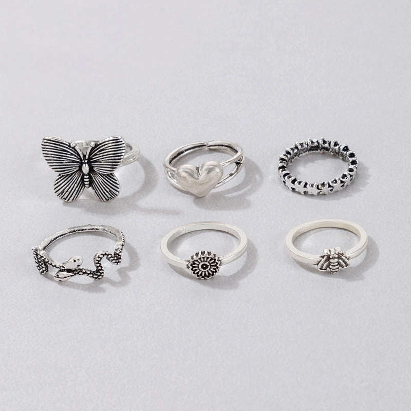 Wholesale Alloy Vintage Ring Set