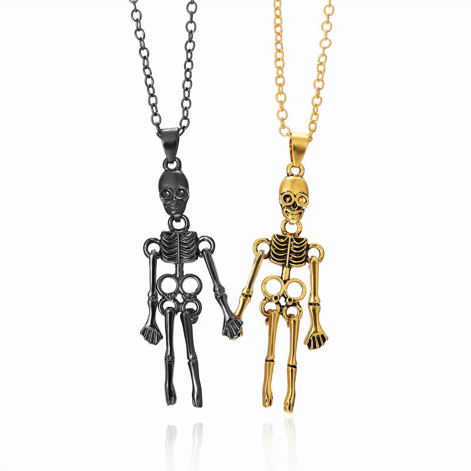 Wholesale Alloy Vintage Skull Ghost Necklace