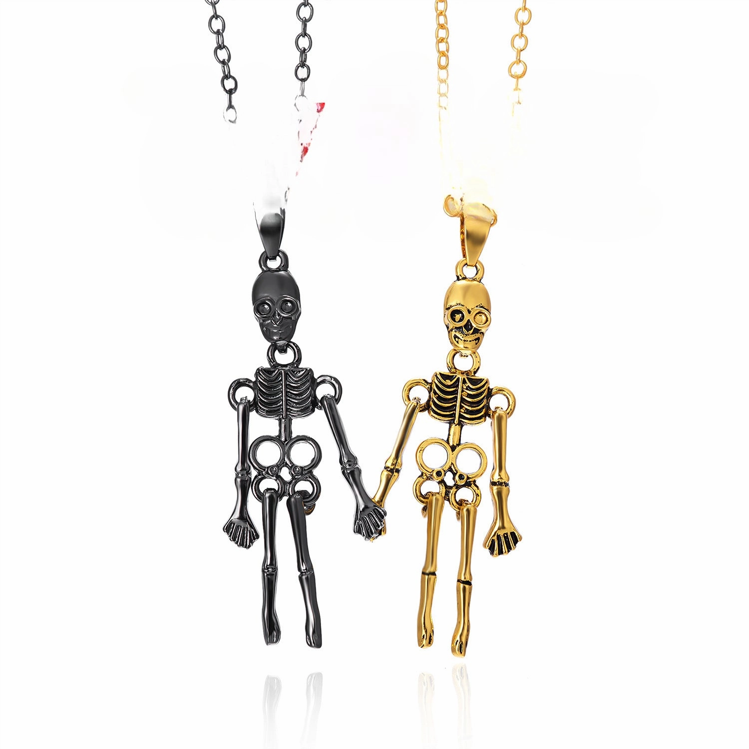Wholesale Alloy Vintage Skull Ghost Necklace