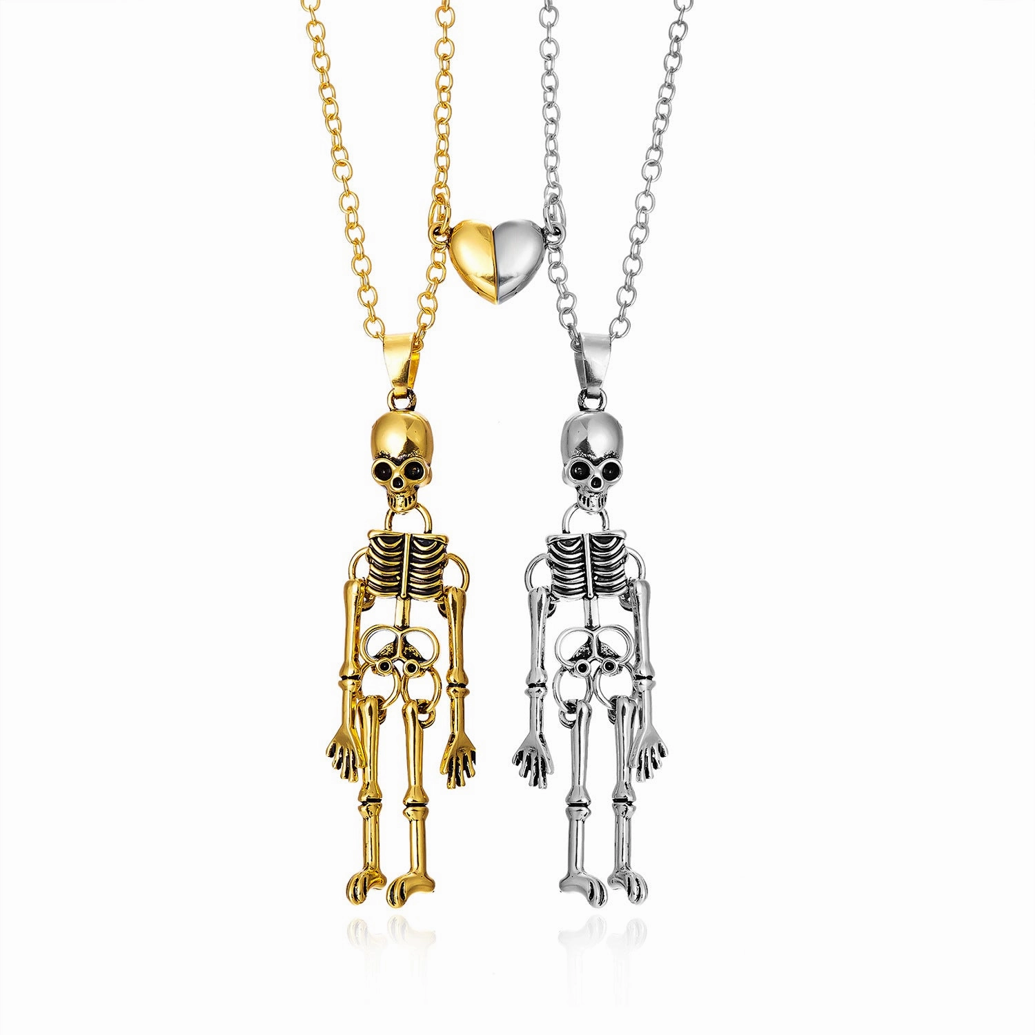Wholesale Alloy Vintage Skull Ghost Necklace