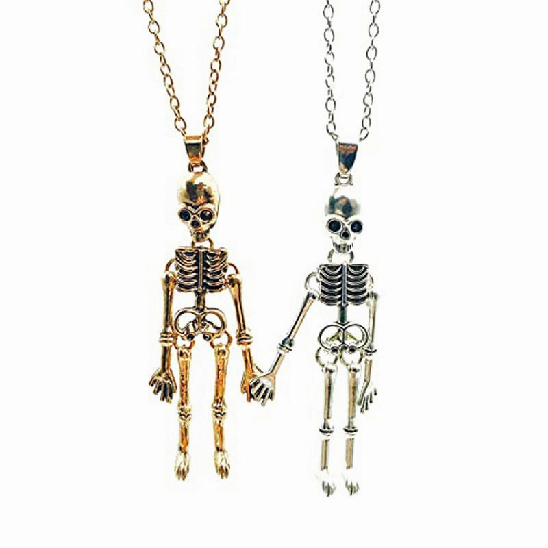 Wholesale Alloy Vintage Skull Ghost Necklace