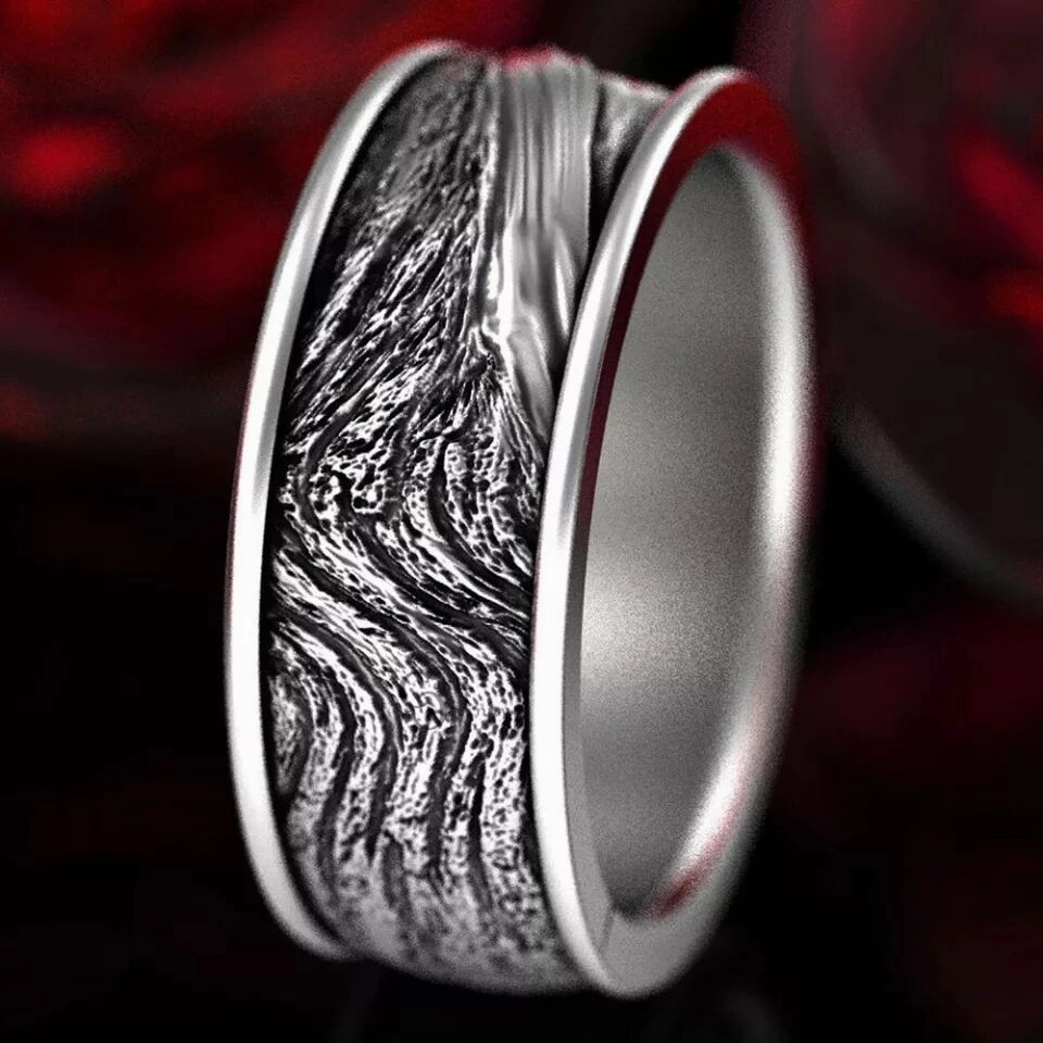Wholesale Alloy Vintage Wolf Head Men's Ring