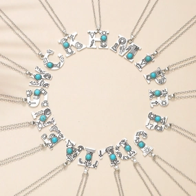 Wholesale Alloy Western Style English Letter Necklace