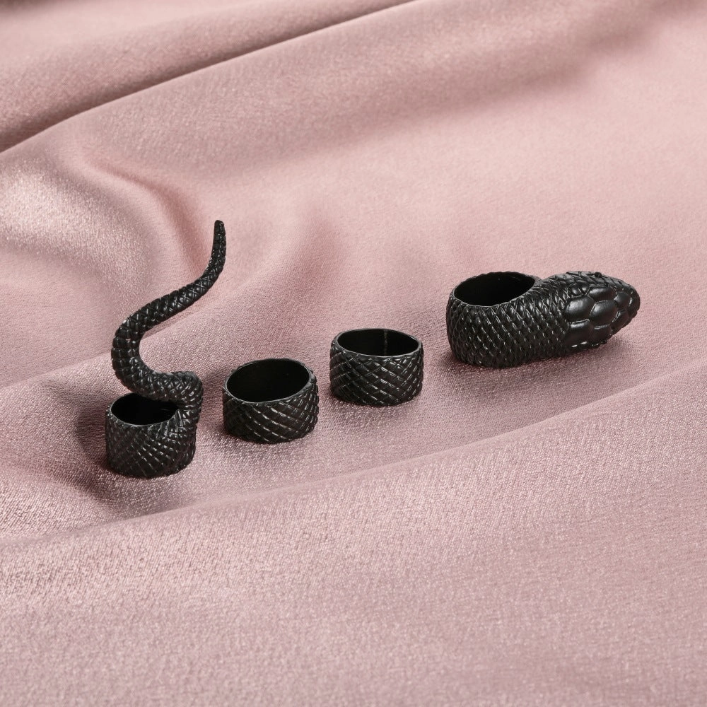 Wholesale Alloy Wish Snake Ring Set