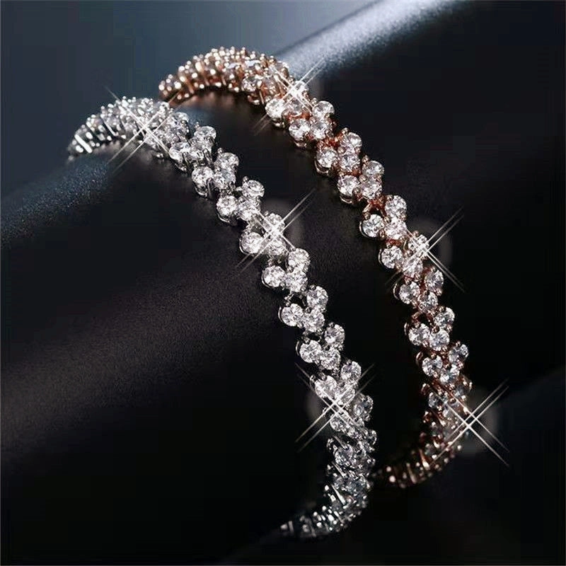 Wholesale Alloy Zircon Full Diamond Bracelets