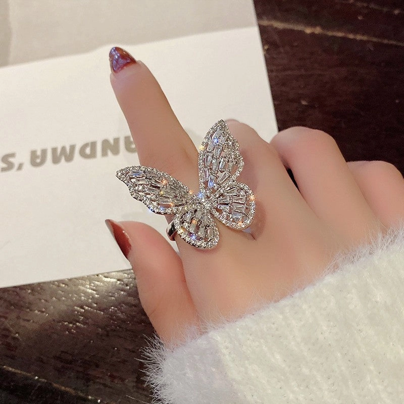 Wholesale Alloy Zircon Wrapped Snake Rings