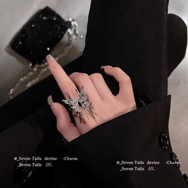 Wholesale Alloy Zircon Wrapped Snake Rings
