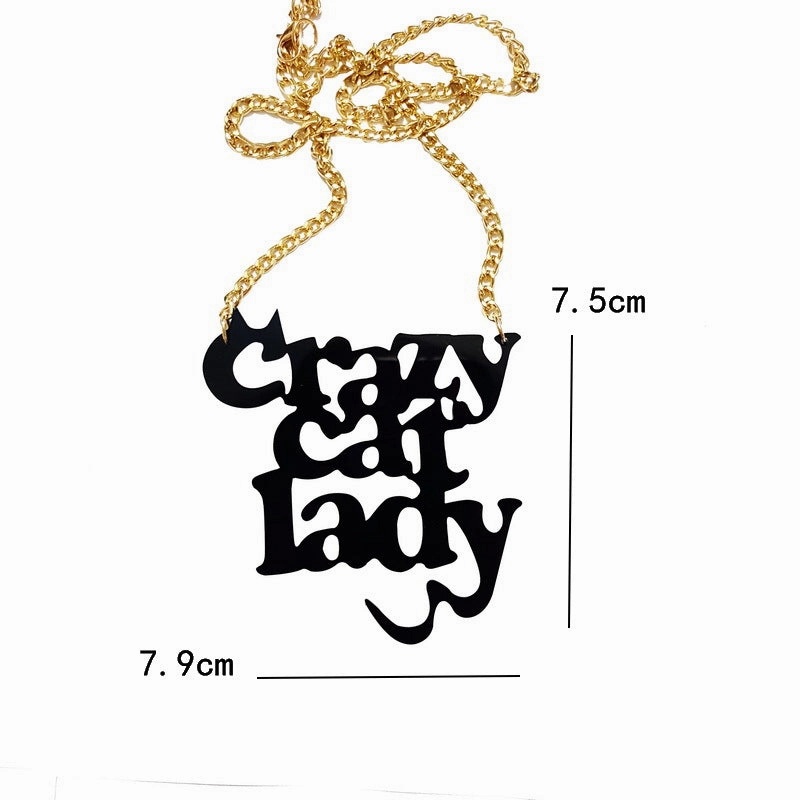 Wholesale Alphabet Halloween Acrylic Necklace