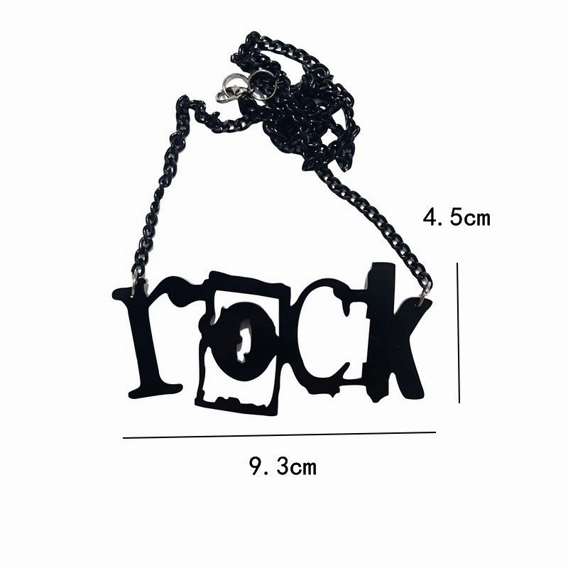 Wholesale Alphabet Halloween Acrylic Necklace