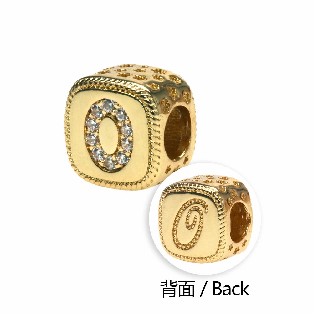 Wholesale Alphabet Snake Gold Plated Copper Beaded Bracelets