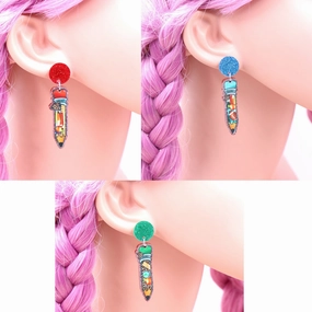 Wholesale Amazon Baseball Book Apple Personality Pencil Earrings
