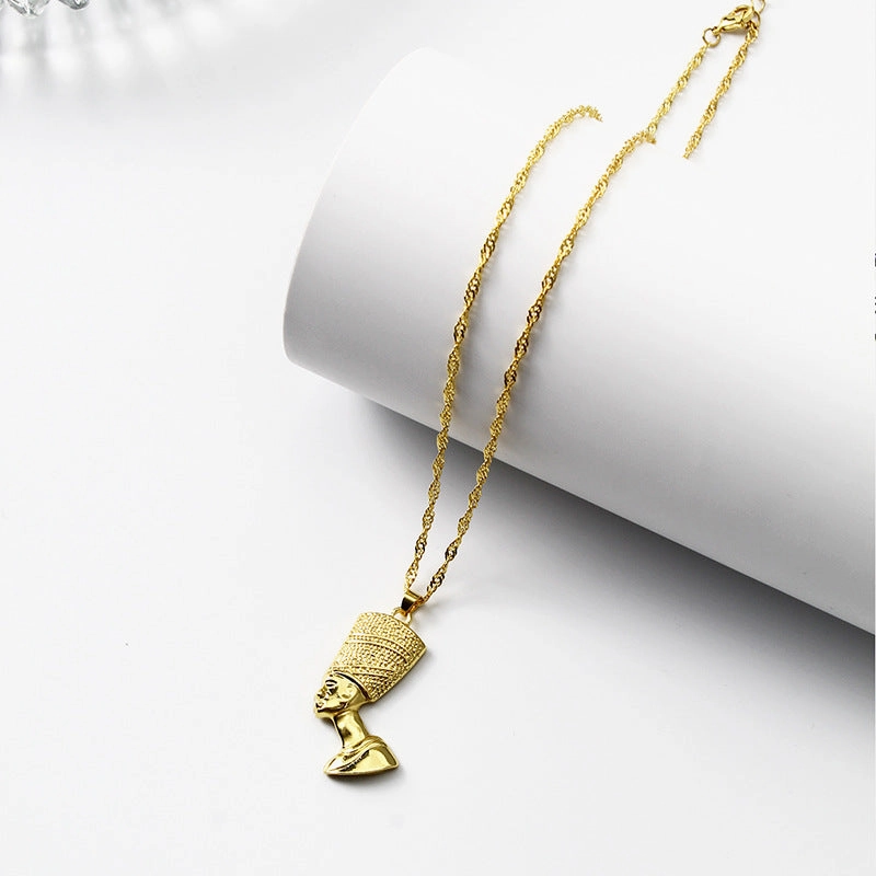 Wholesale Ancient Egypt Pharaoh Hip Hop Alloy Necklaces