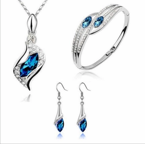 Wholesale Angel Elf Crystal Alloy Bracelet Jewelry Set