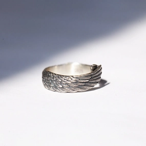 Wholesale Angel Feather Alloy Rings