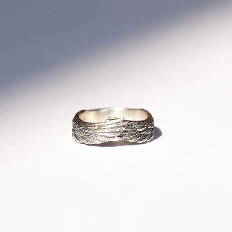 Wholesale Angel Feather Alloy Rings