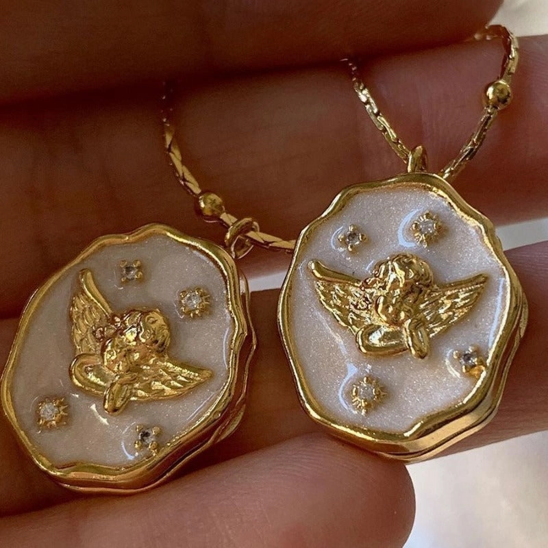 Wholesale Angel Open Close Album Box Copper Necklace