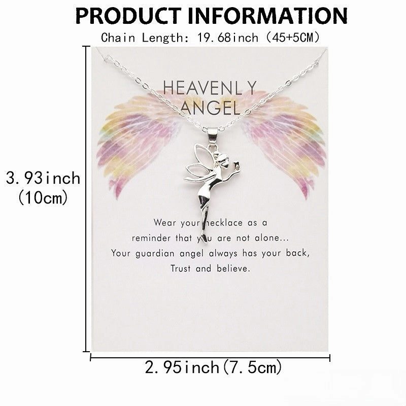 Wholesale Angel Tooth Fairy Alloy Necklaces
