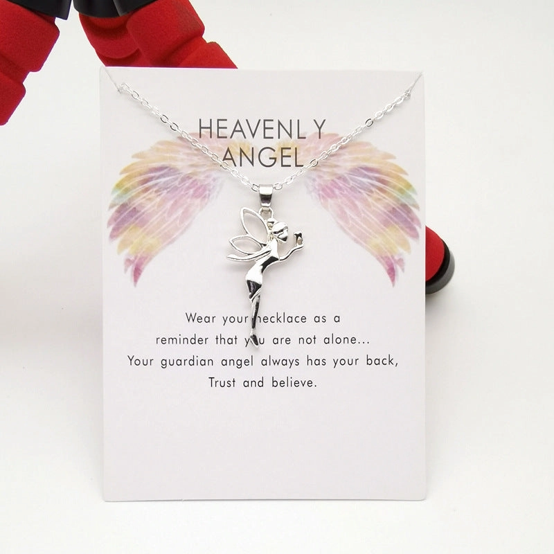 Wholesale Angel Tooth Fairy Alloy Necklaces