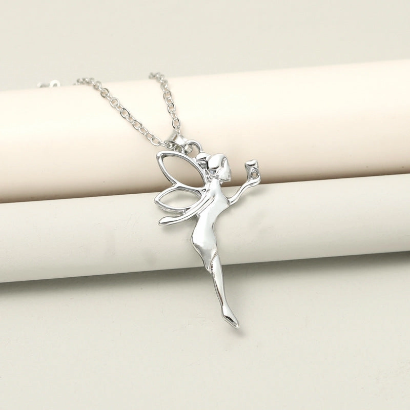 Wholesale Angel Tooth Fairy Alloy Necklaces