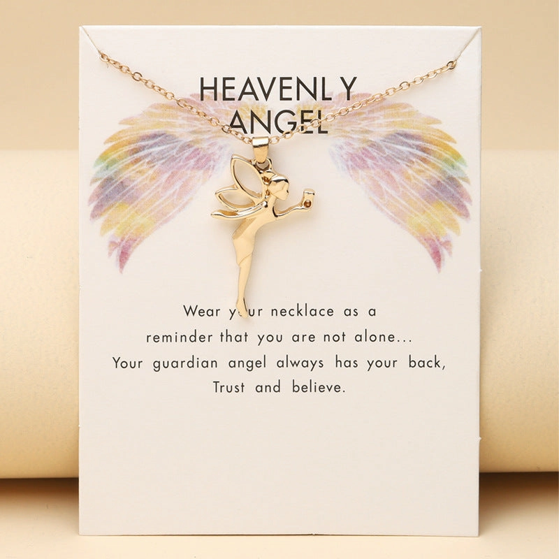 Wholesale Angel Tooth Fairy Alloy Necklaces