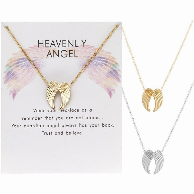 Wholesale Angel Wings Alloy Necklaces