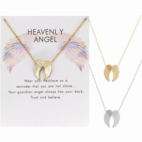 Wholesale Angel Wings Alloy Necklaces