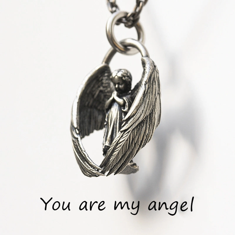 Wholesale Angel Wings Alloy Necklaces