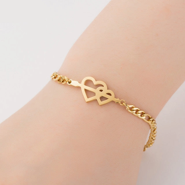 Wholesale Animal Alphabet Bracelet Titanium Steel
