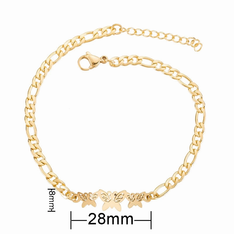 Wholesale Animal Alphabet Bracelet Titanium Steel